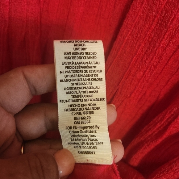 FREE PEOPLE GO LIGHTLY V-NECK 3/4 SLEEVE SWING DRESS HOT PINK SIZE SMALL - Picture 9 of 10